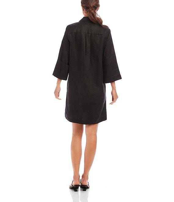 Karen Kane Point Collar Wide Cuffed Sleeve Shift Dress Product Image