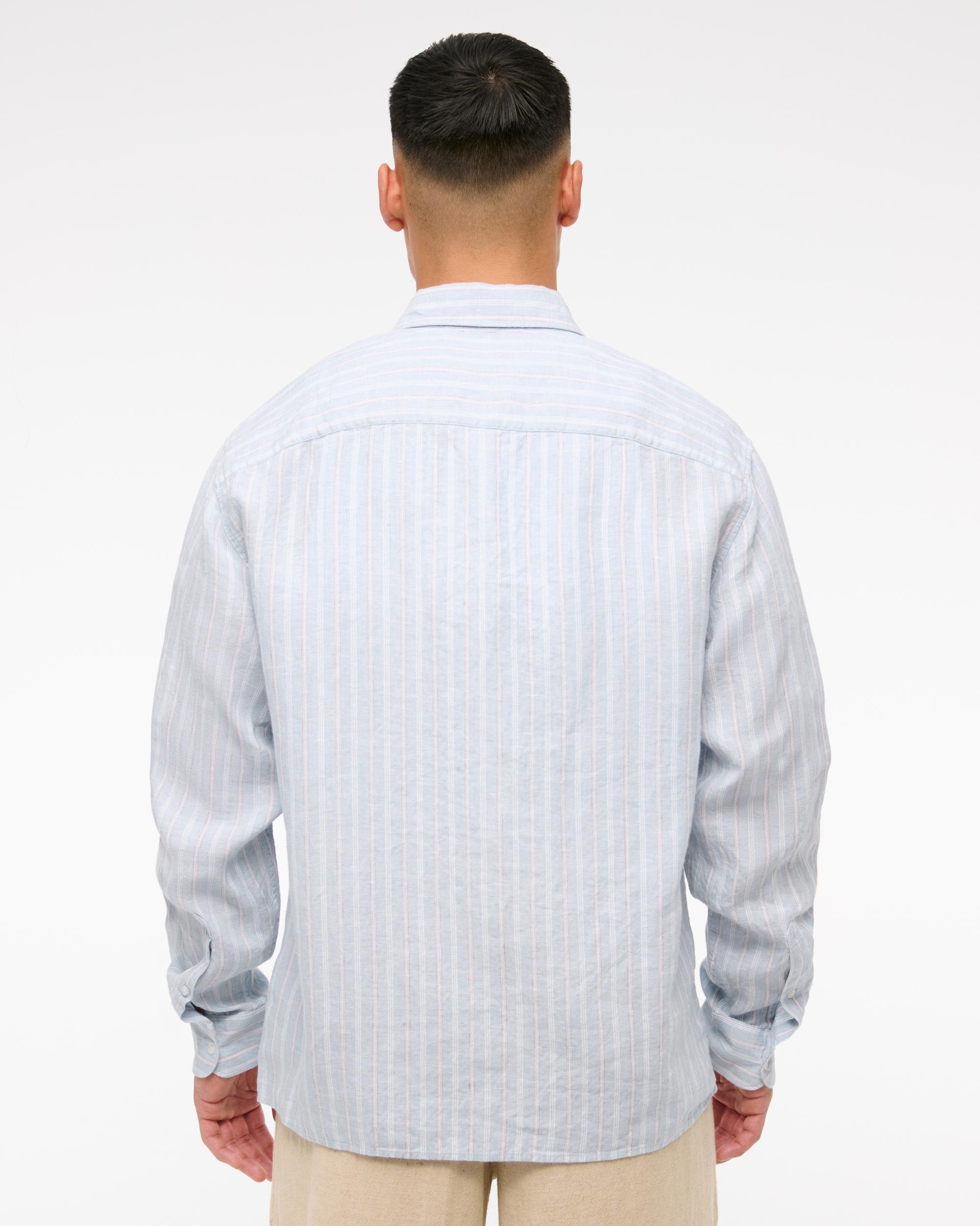 Linen Button-Up Shirt Product Image