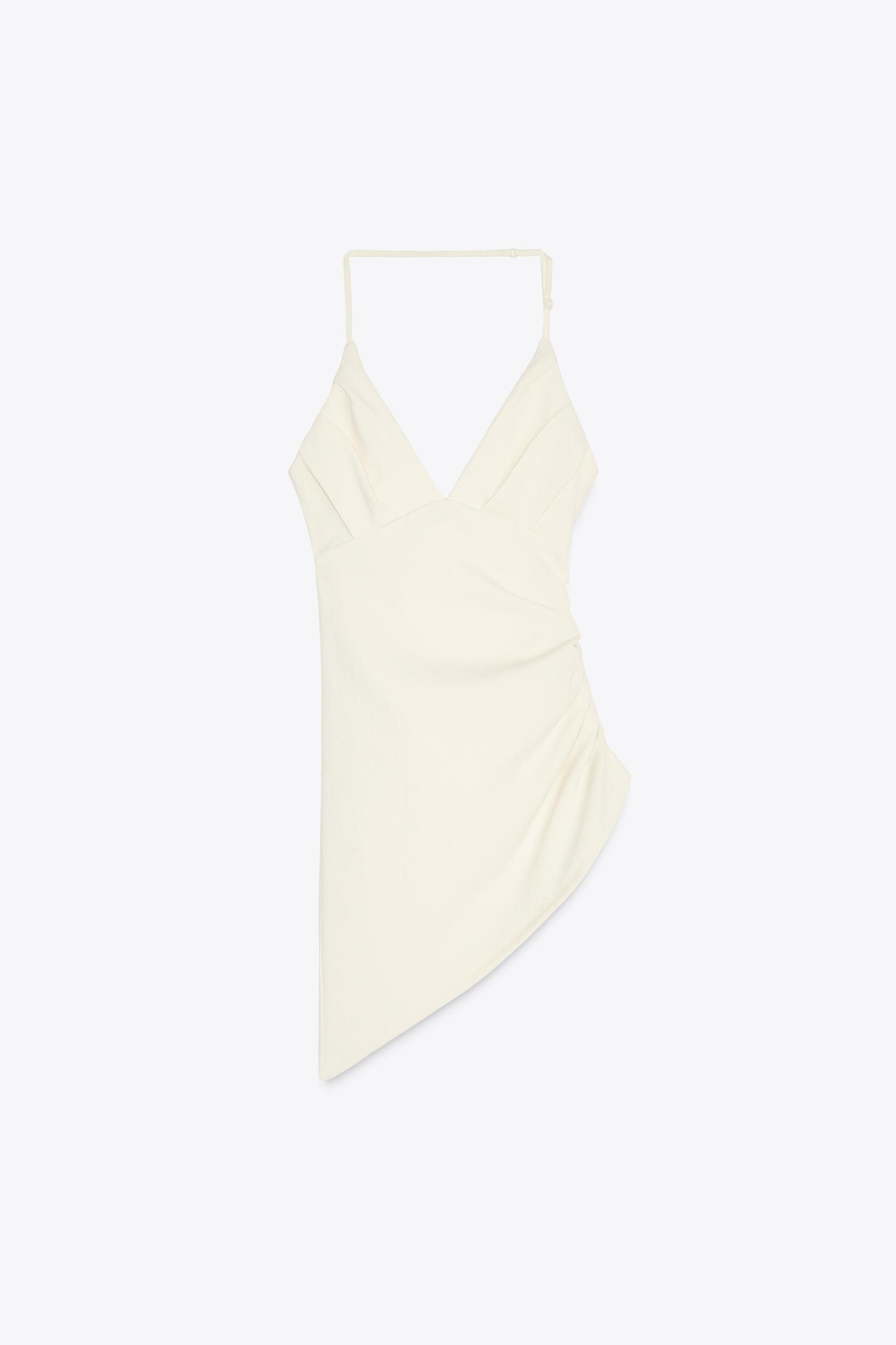 ASYMMETRIC RUCHED STRETCH TOP Product Image