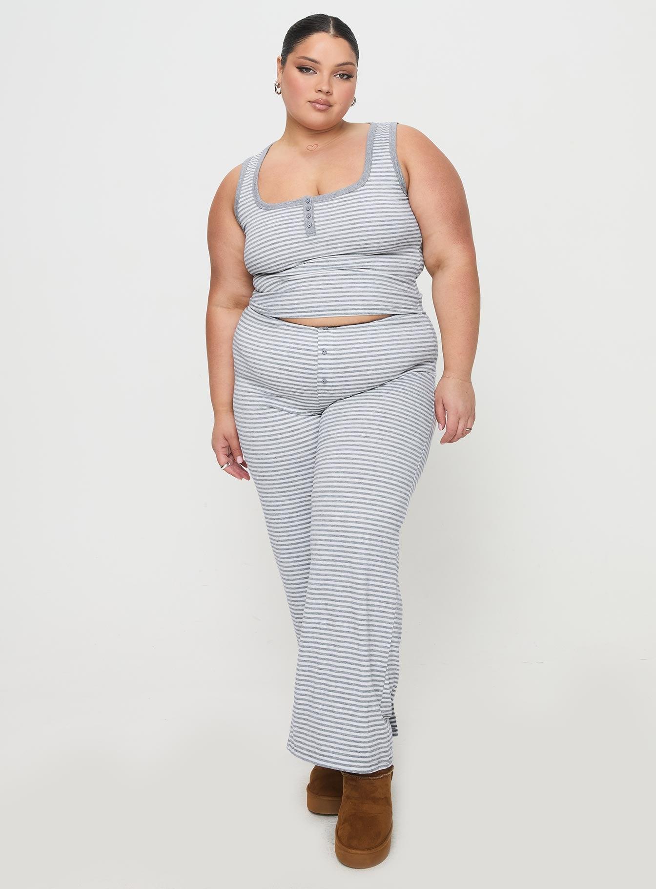 Waffles Stripe Sleep Set Multi Curve Product Image