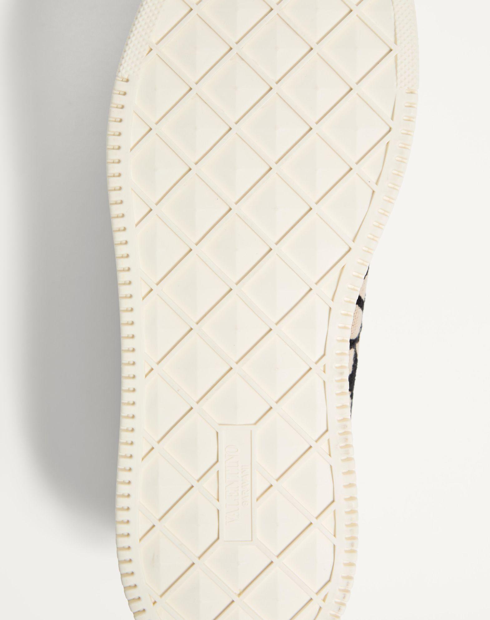 One Stud Xl Low-Top Sneaker In Nappa Leather And Toile Iconographe Fabric Product Image