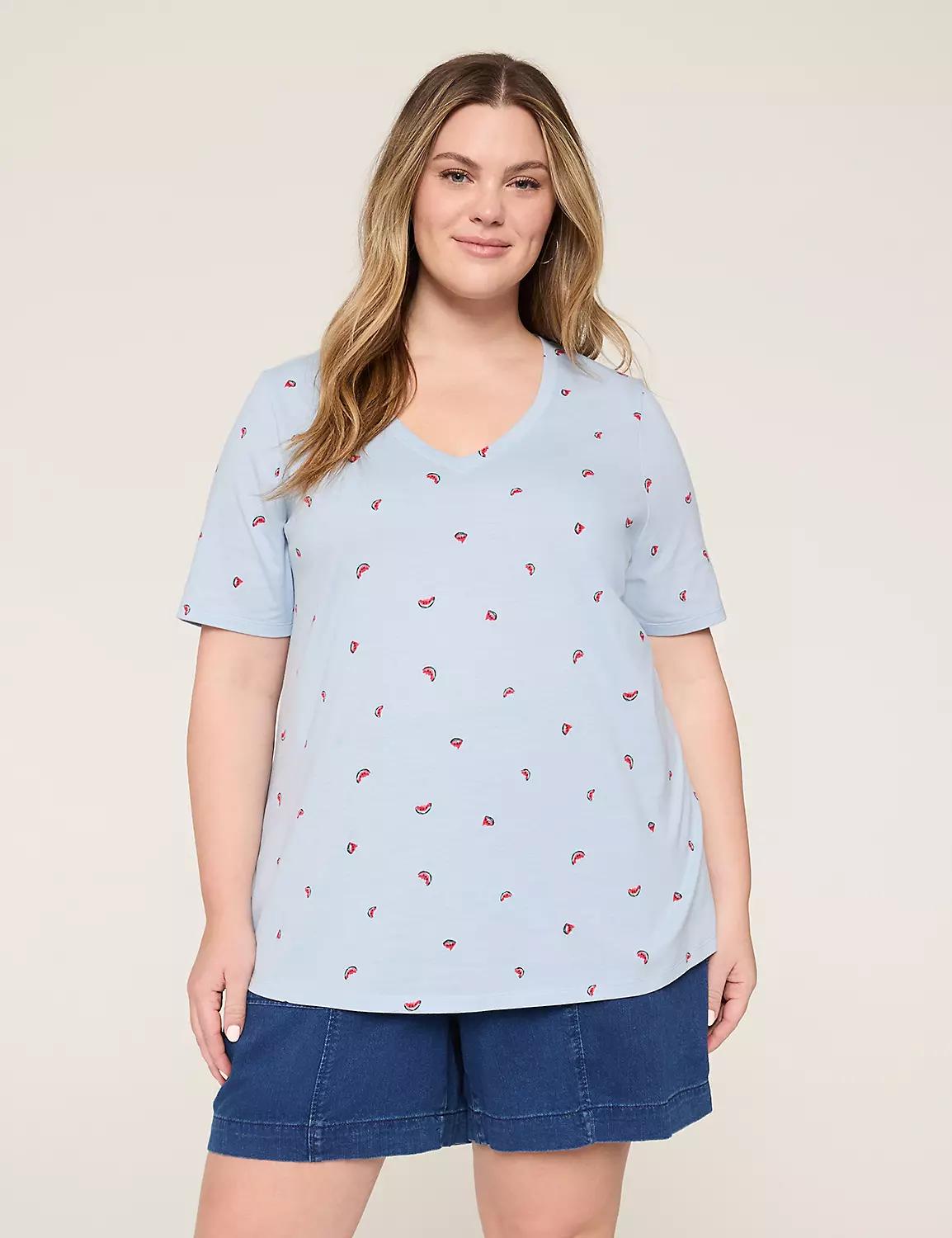 Perfect Sleeve V-Neck Tee Product Image