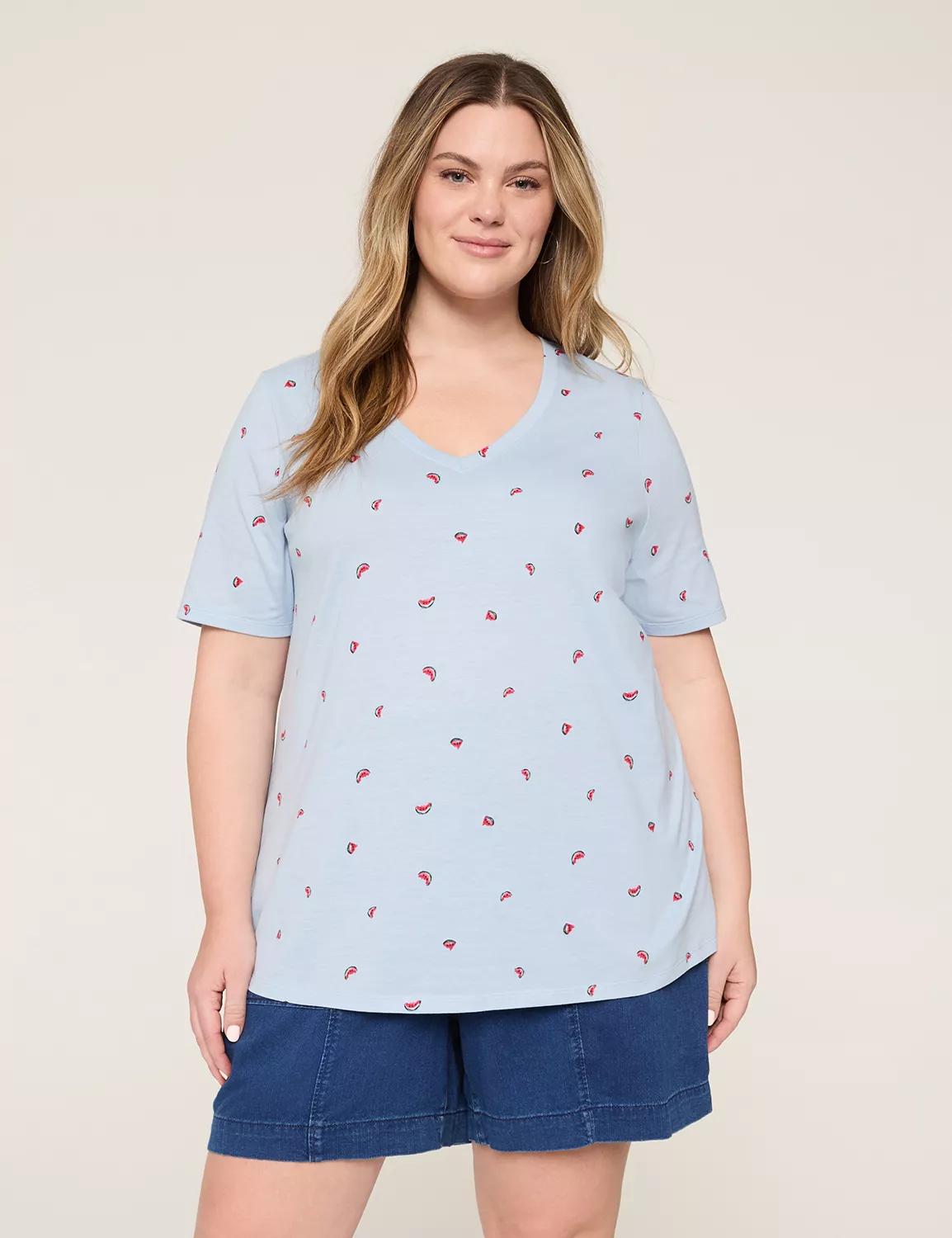 Perfect Sleeve V-Neck Tee Product Image