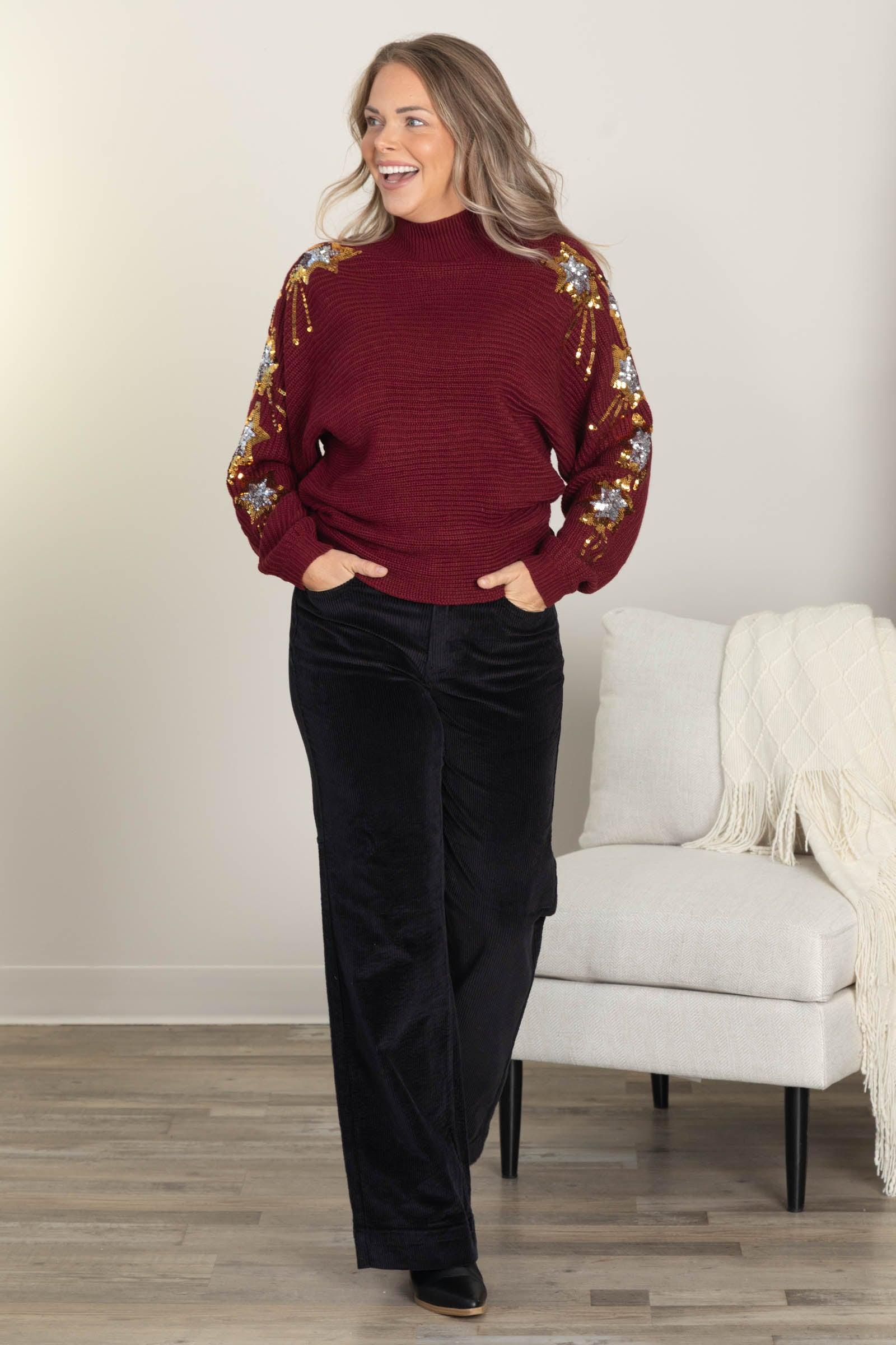 Judy Blue Black Corduroy Trouser Wide Pants Product Image