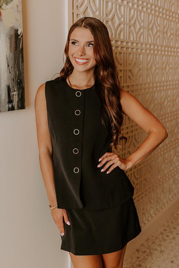 Uptown Views Romper in Black Product Image