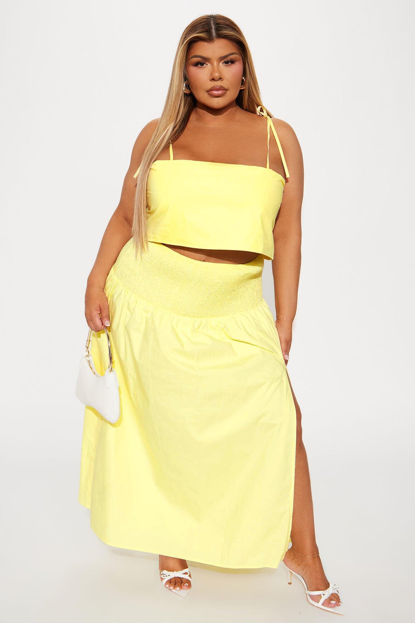 Feeling The Sunshine Skirt Set - Yellow Product Image