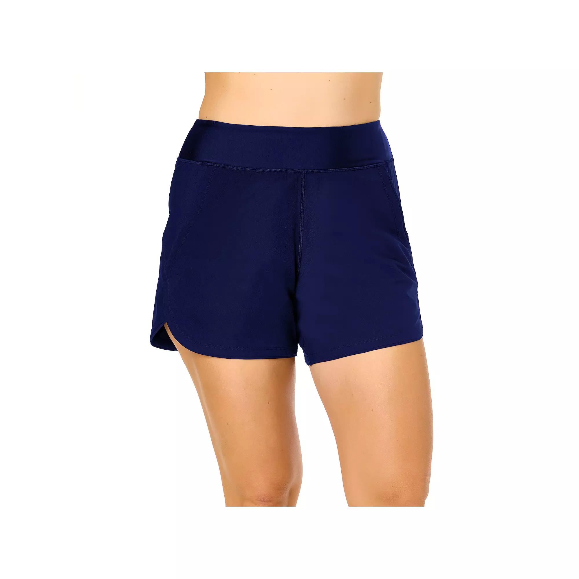 Women's Lands' End 5-in. Swim Shorts, Size: Medium, Black Product Image