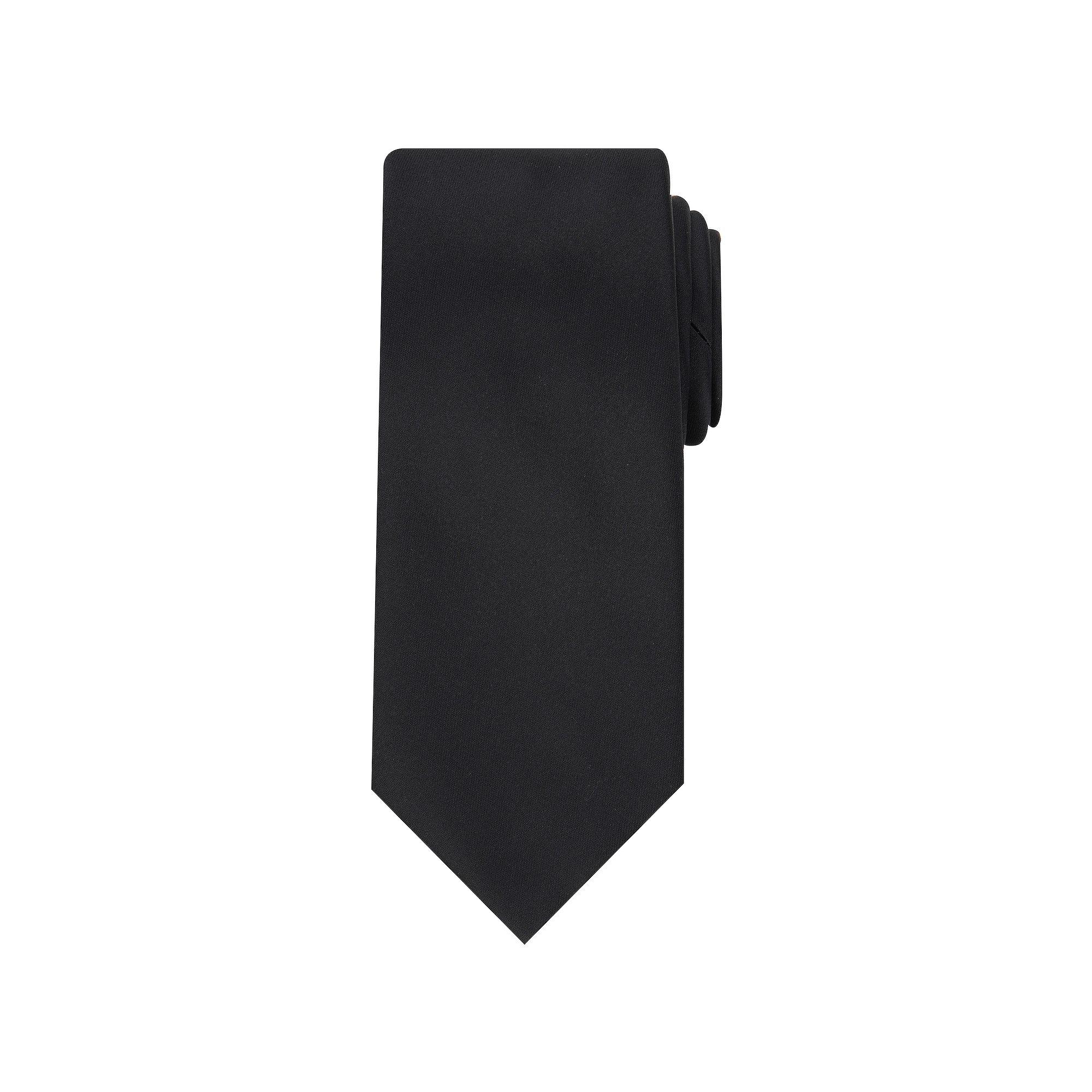 Men's Bespoke Solid Tie, Black Conway Product Image