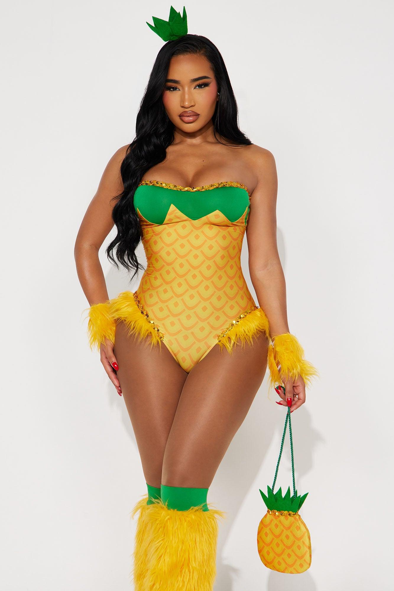 Juicy Watermelon 4 Piece Costume Set - Red/combo Female Product Image