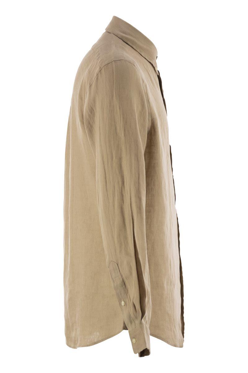 POLO RALPH LAUREN Corduroy Long Sleeve Sport Shirt Clothing In Brown Product Image