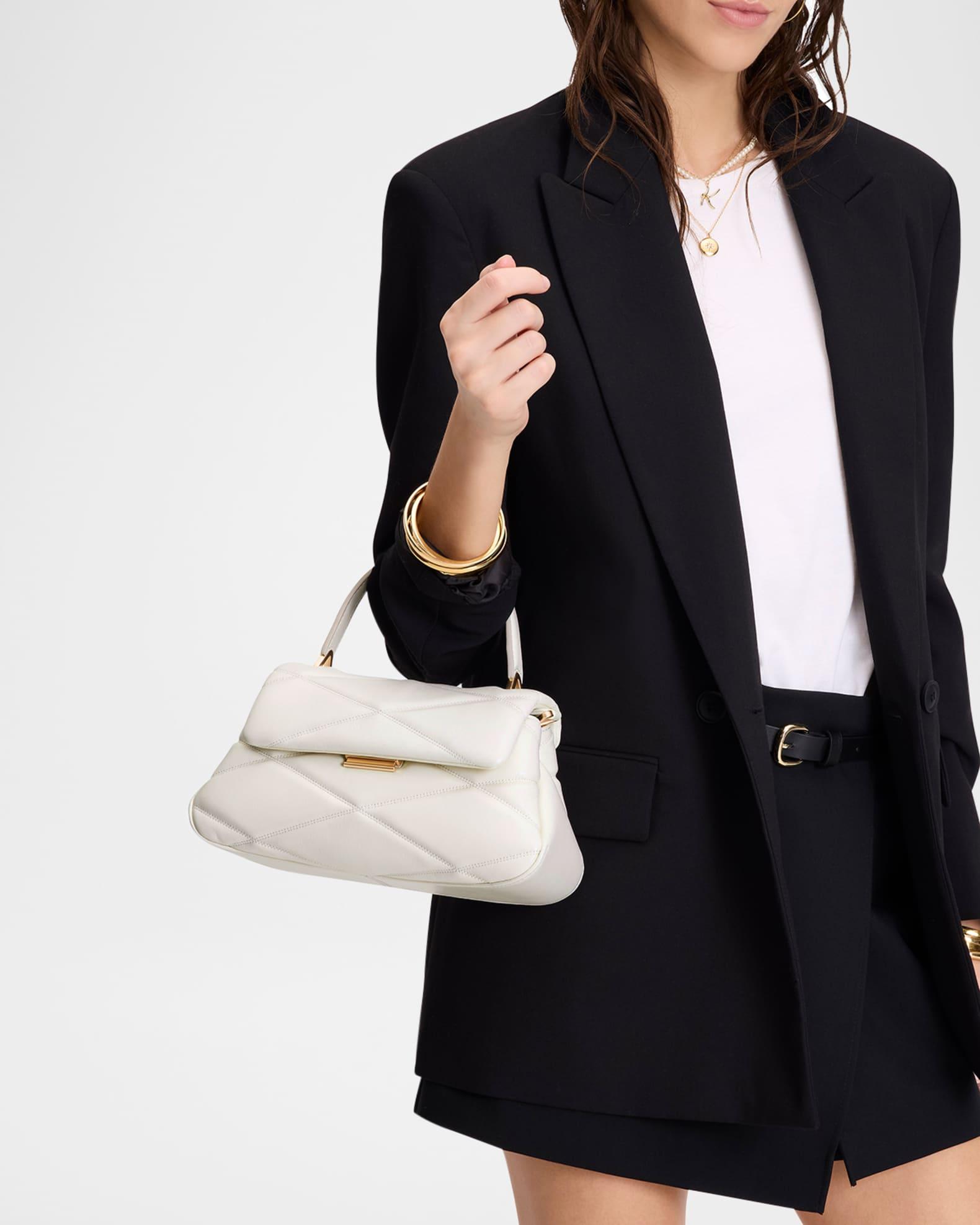 grace quilted leather top-handle bag Product Image