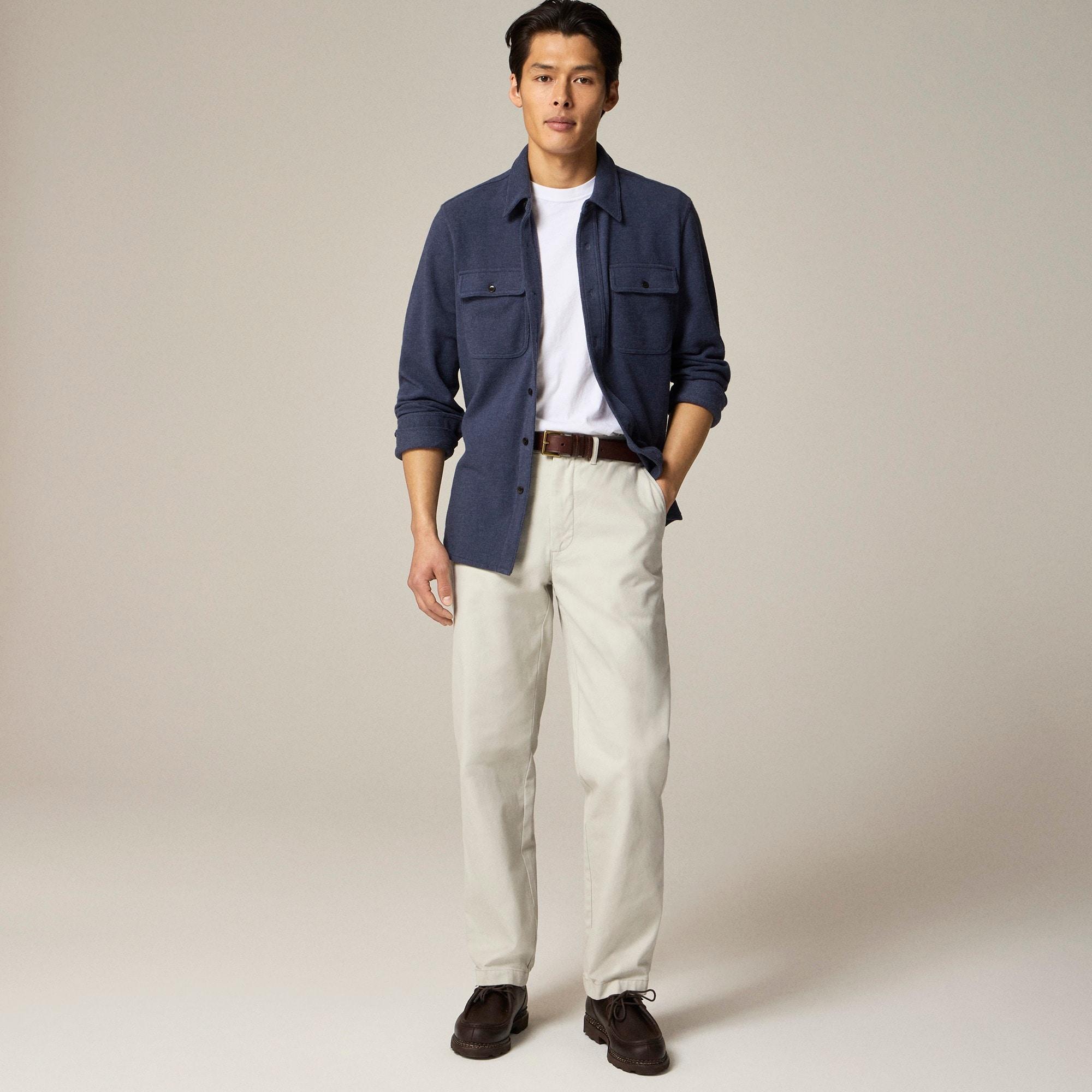 Long-sleeve textured sweater-tee shirt Product Image