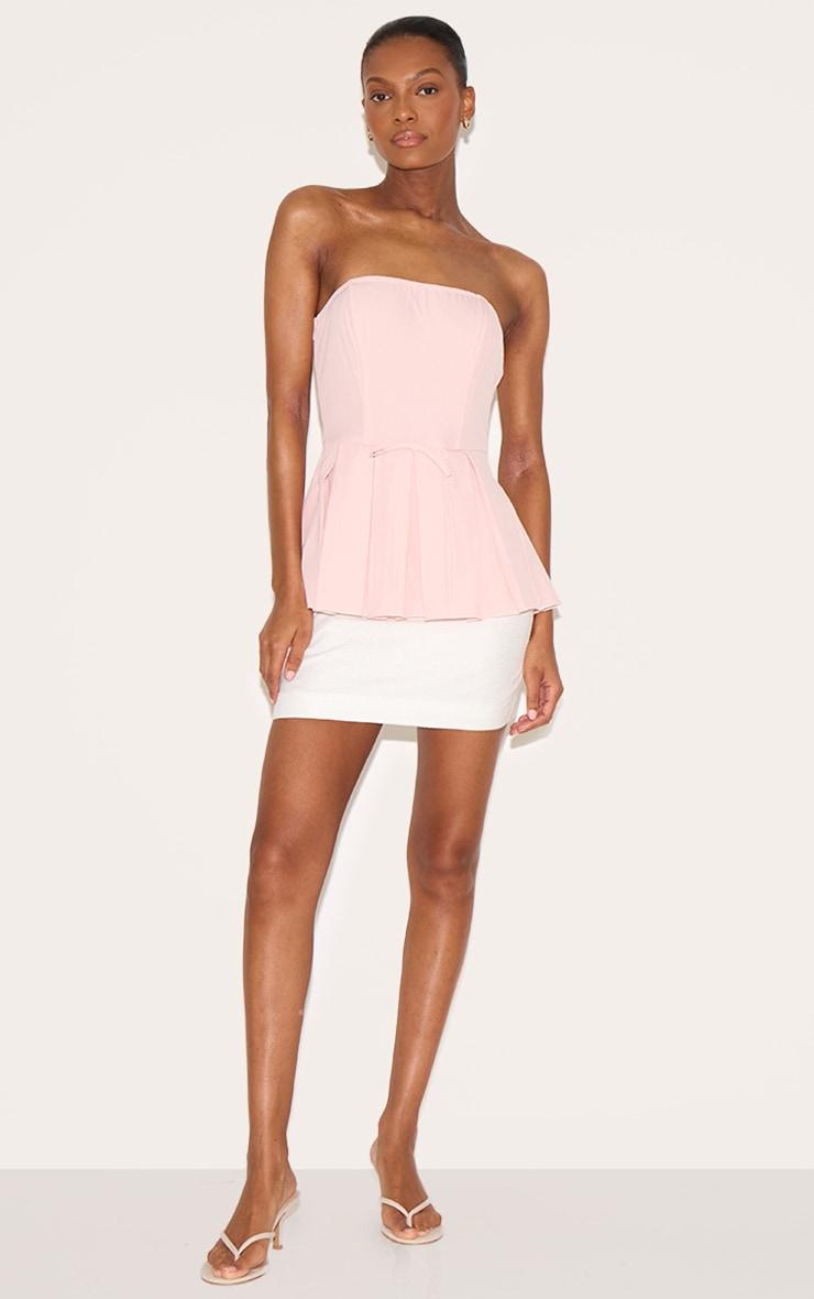 Pink Pleated Bandeau Product Image