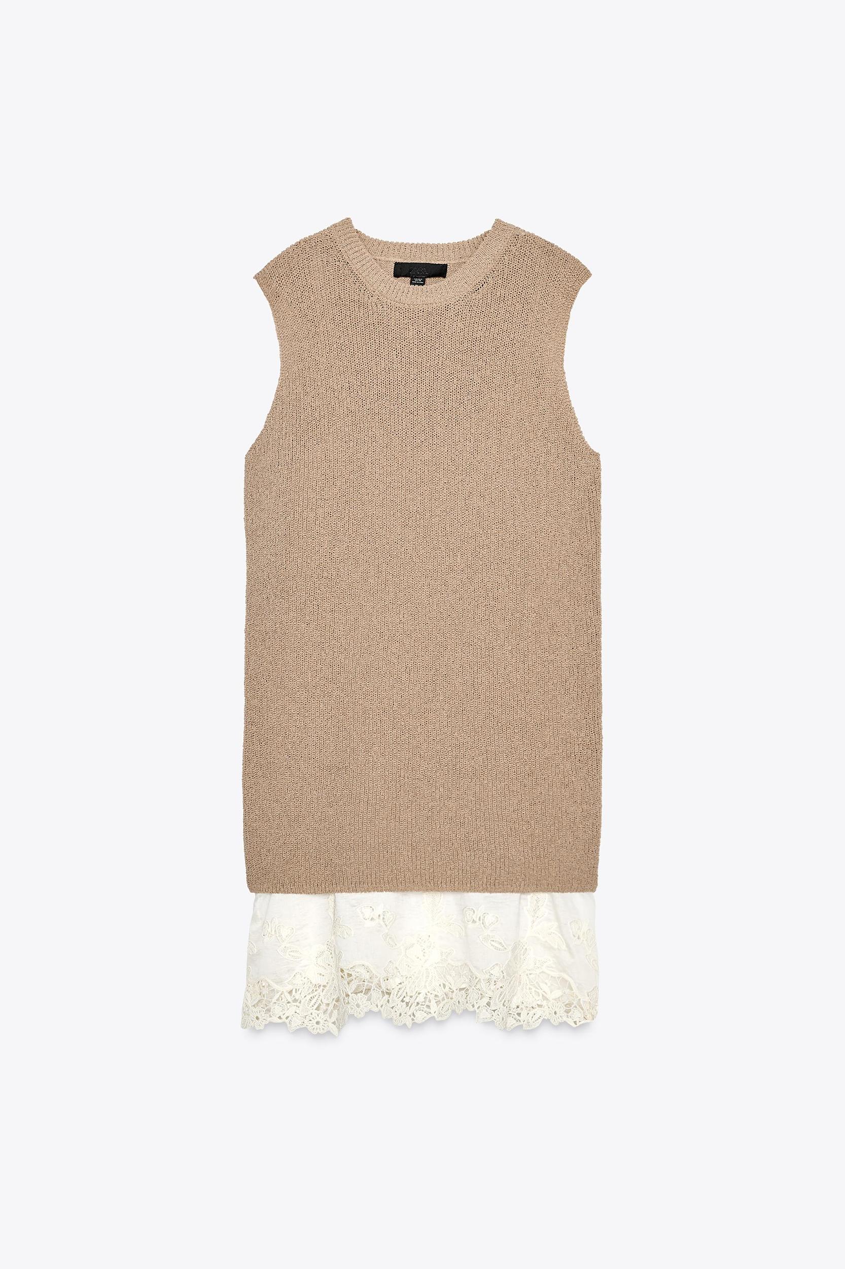 COMBINATION KNIT DRESS Product Image