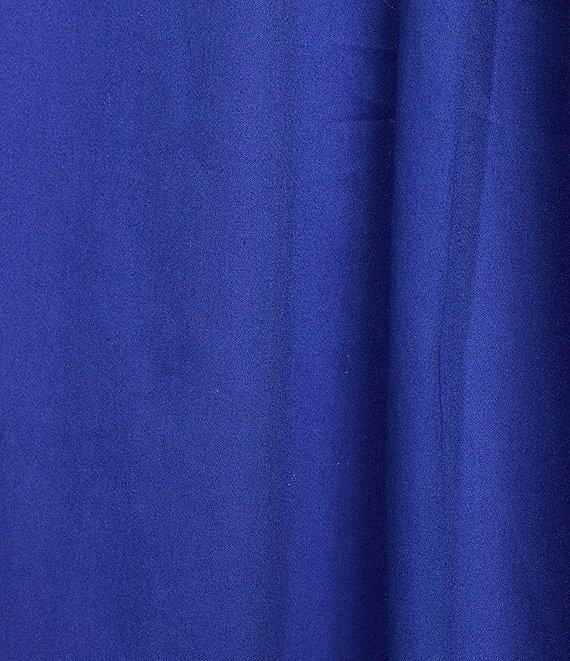 tyler boe Addie Polished Cotton Funnel Collar Short Sleeve Dress Product Image