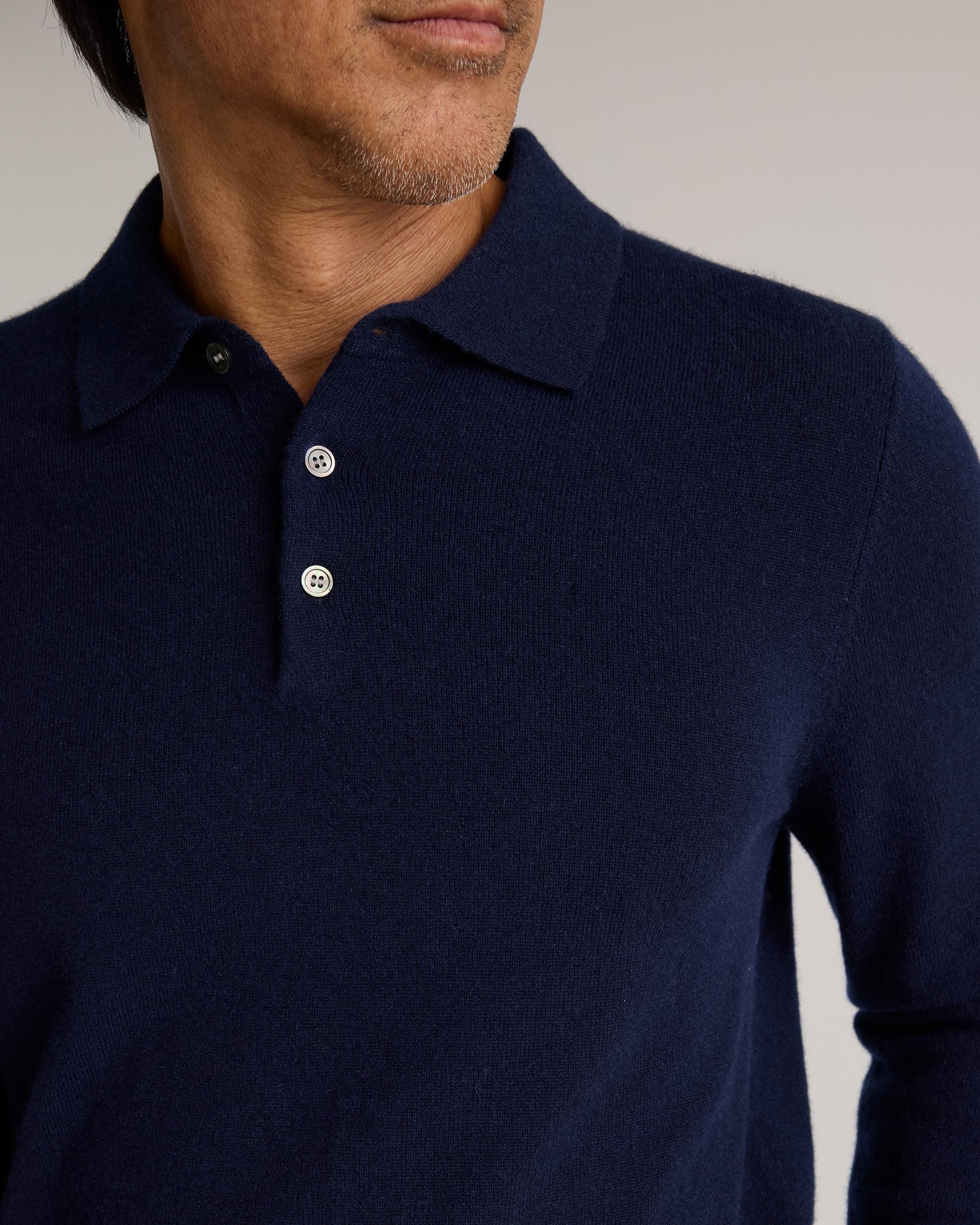Quince | Men's Mongolian Cashmere Polo Sweater Size XL Product Image