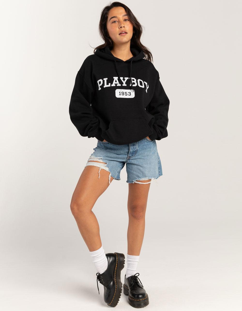 PLAYBOY Athletics Womens Hoodie - BLACK Product Image