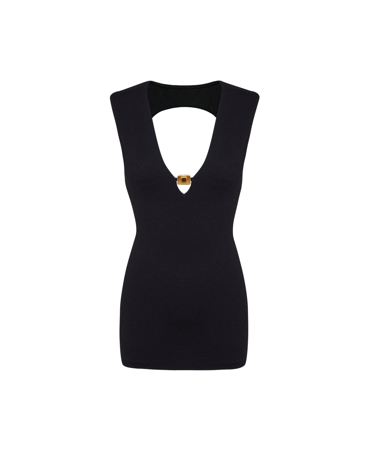 Firenze Pina Mini Dress - Black Product Image