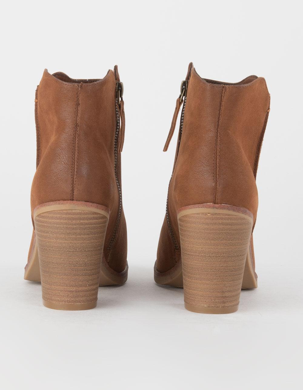 MIA Patton Womens Short Boots - COGNAC Product Image
