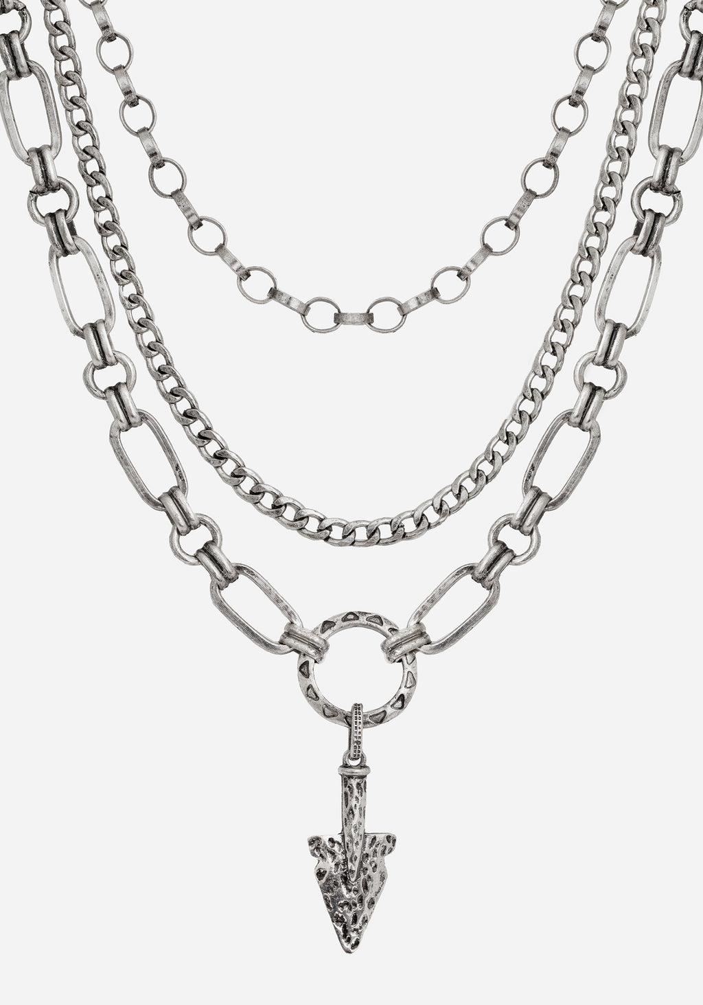 Larkin Spear Layered Chain Necklace Product Image