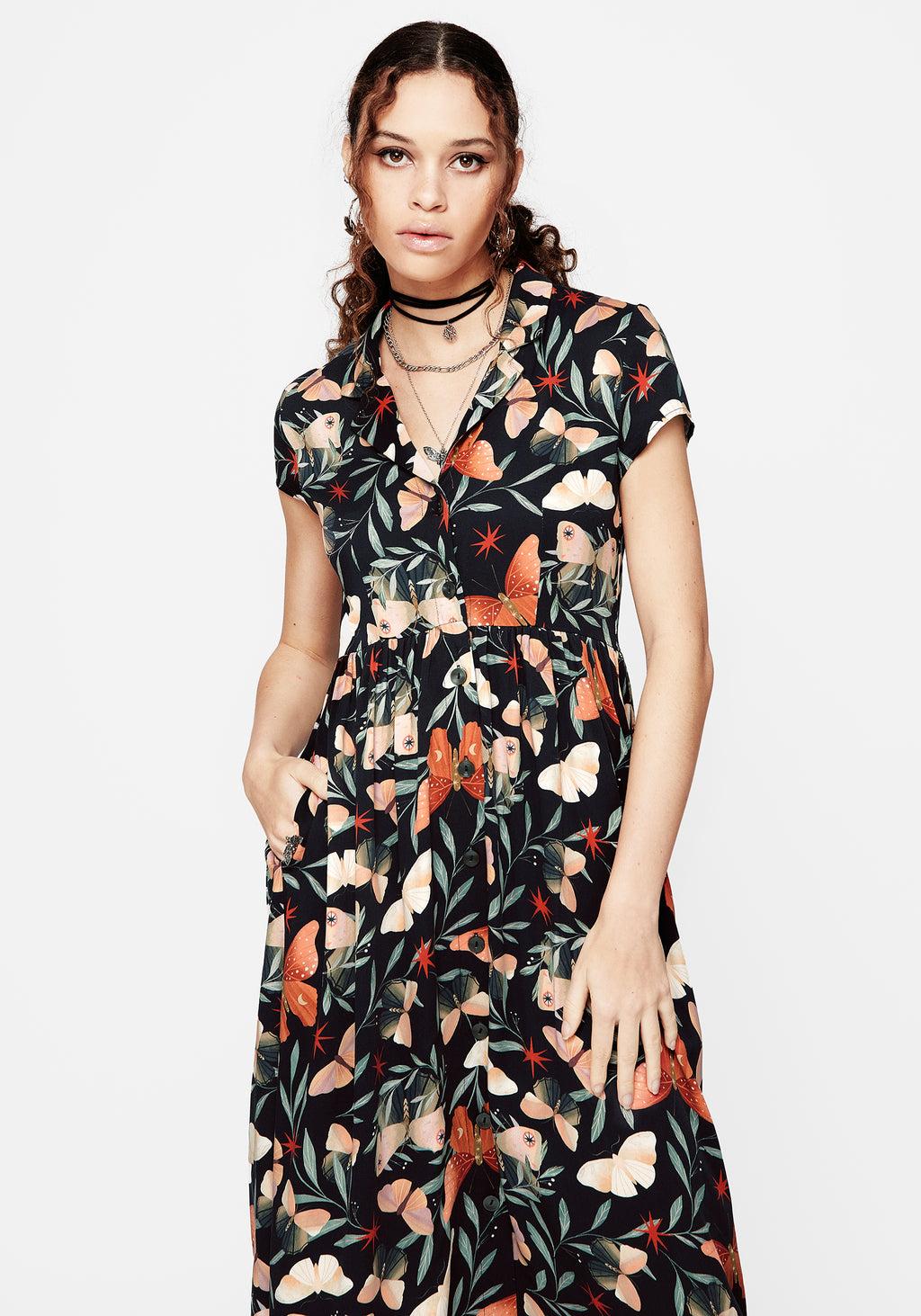 Mariposa Midi Shirt Dress Product Image