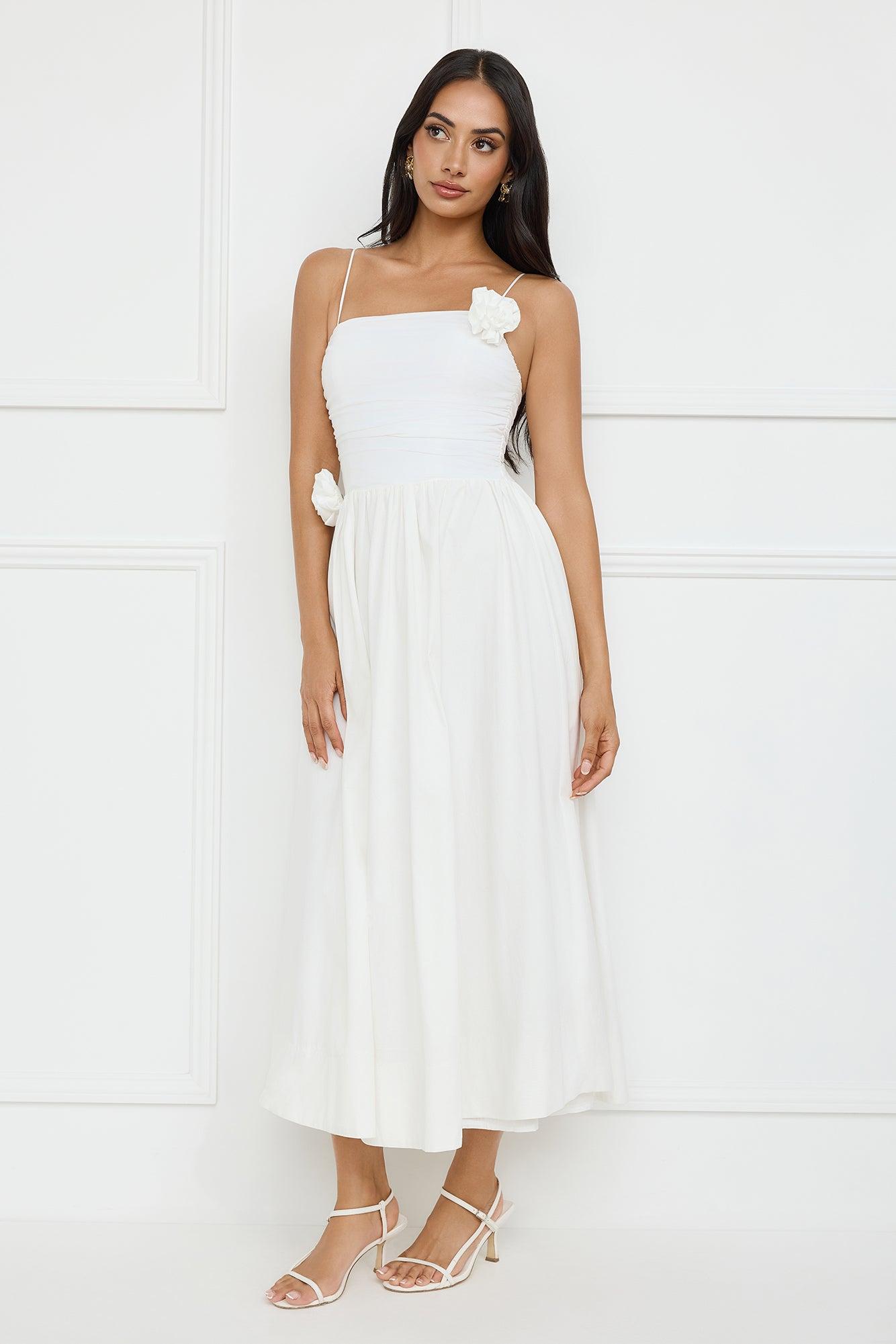 Trendsetter's Way Maxi Dress White Product Image