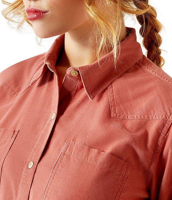 Ariat Billie Jean Corduroy Point Collar Western Yoke Long Sleeve Button Front Shirt Product Image