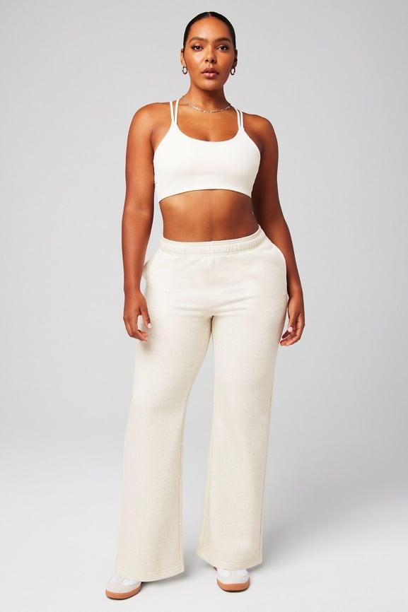 Cozy Fleece Wide Leg Sweatpant Product Image