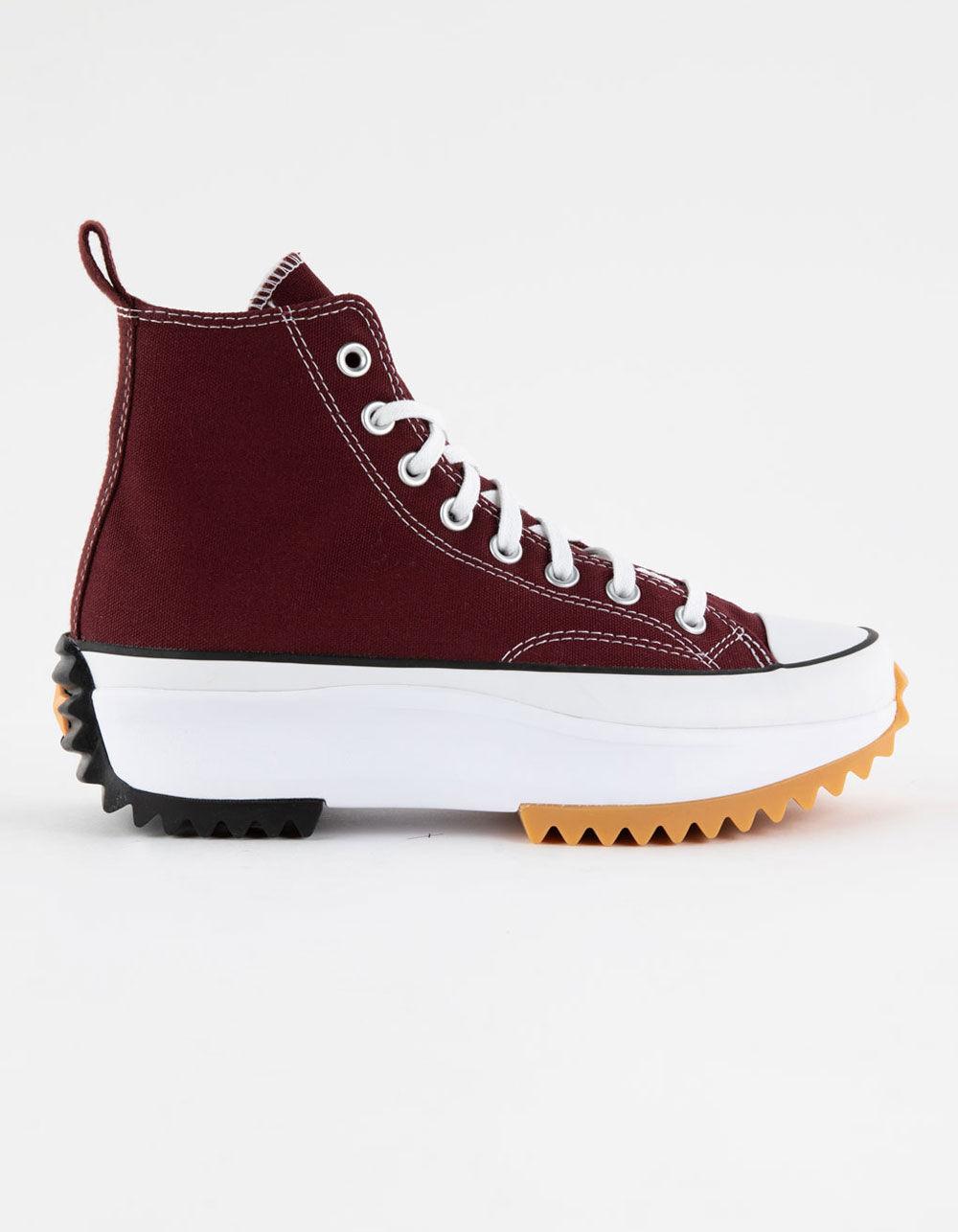 CONVERSE Run Star Hike Platform Womens High Top Shoes - CHERRY Product Image