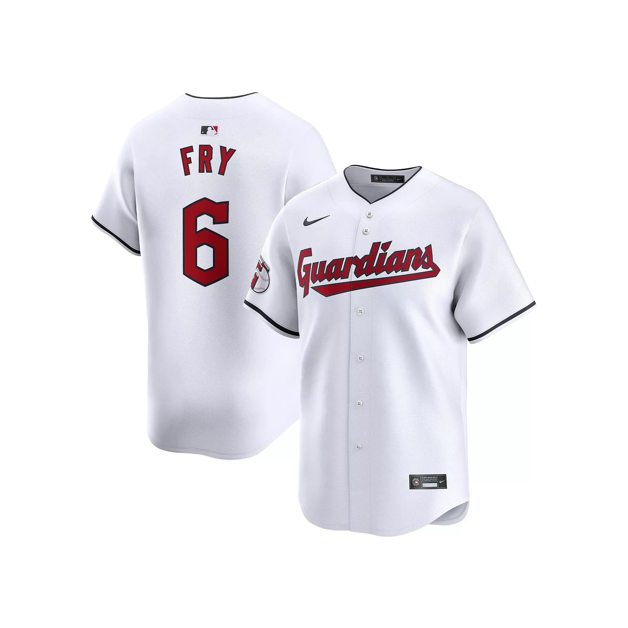 Men's Nike David Fry White Cleveland Guardians Home Limited Player Jersey, Size: Large, Grd White Product Image