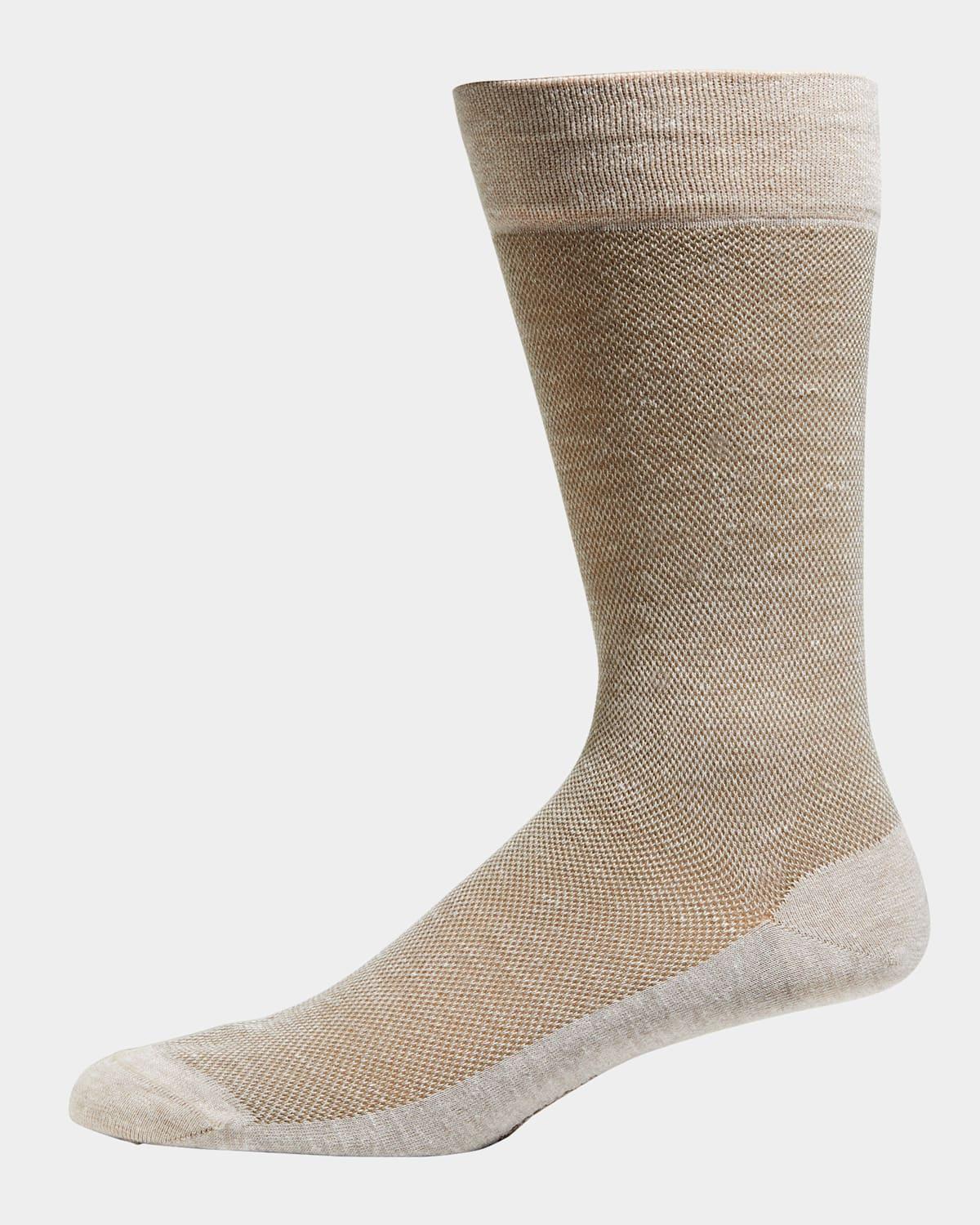 Mens Two-Tone Crew Socks Product Image