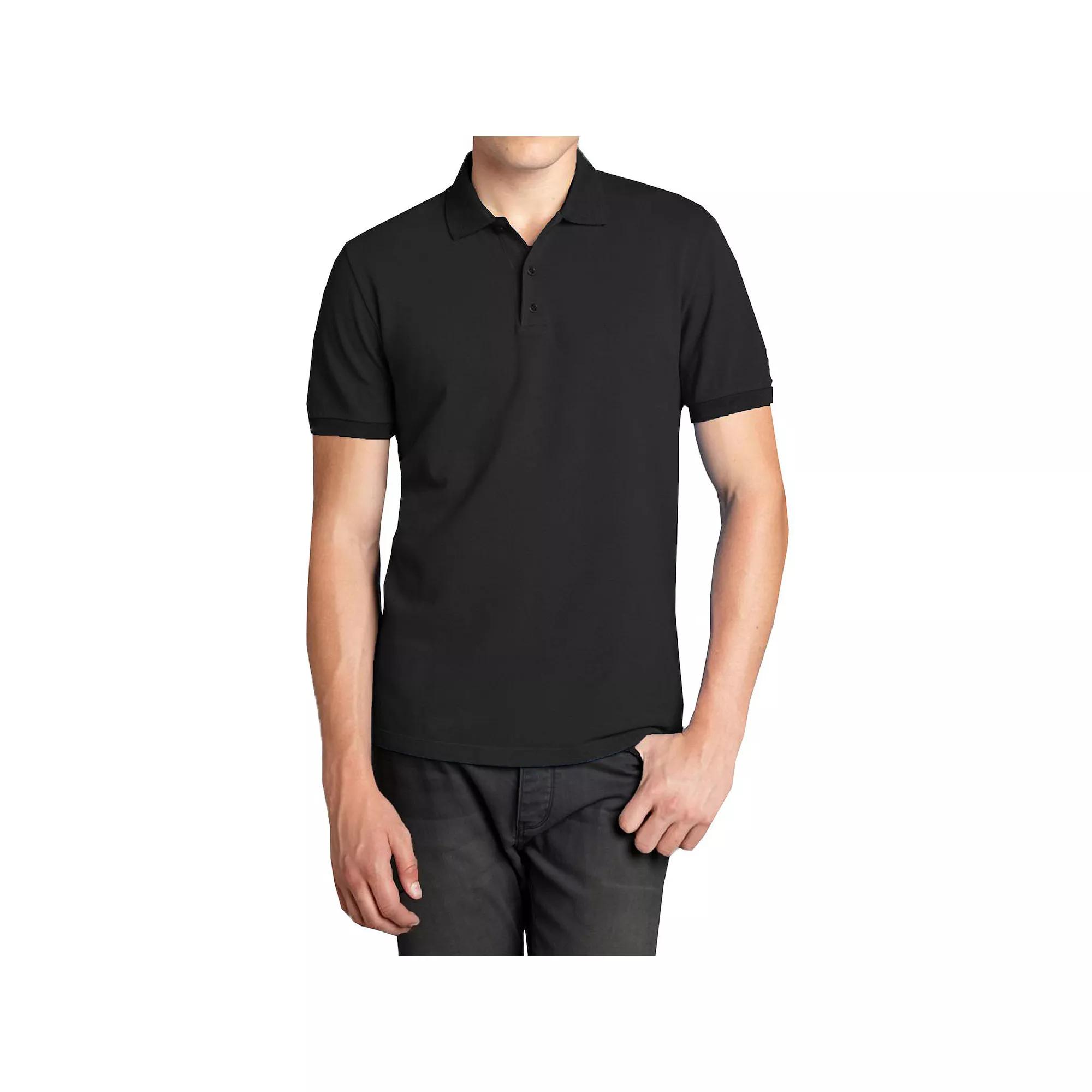 Men's Galaxy Short Sleeve Pique Golf Polo,  Product Image