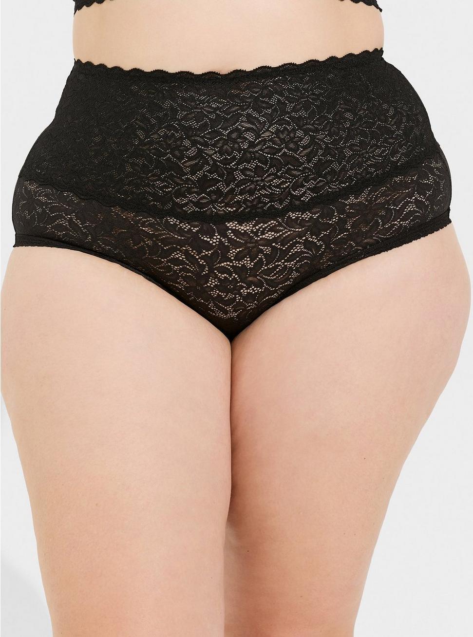 4-Way Stretch High-Rise Lace Panty Product Image