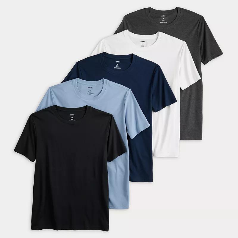 Men's Sonoma Goods For Life® Supersoft 5-Pack Crewneck Tees,  Product Image
