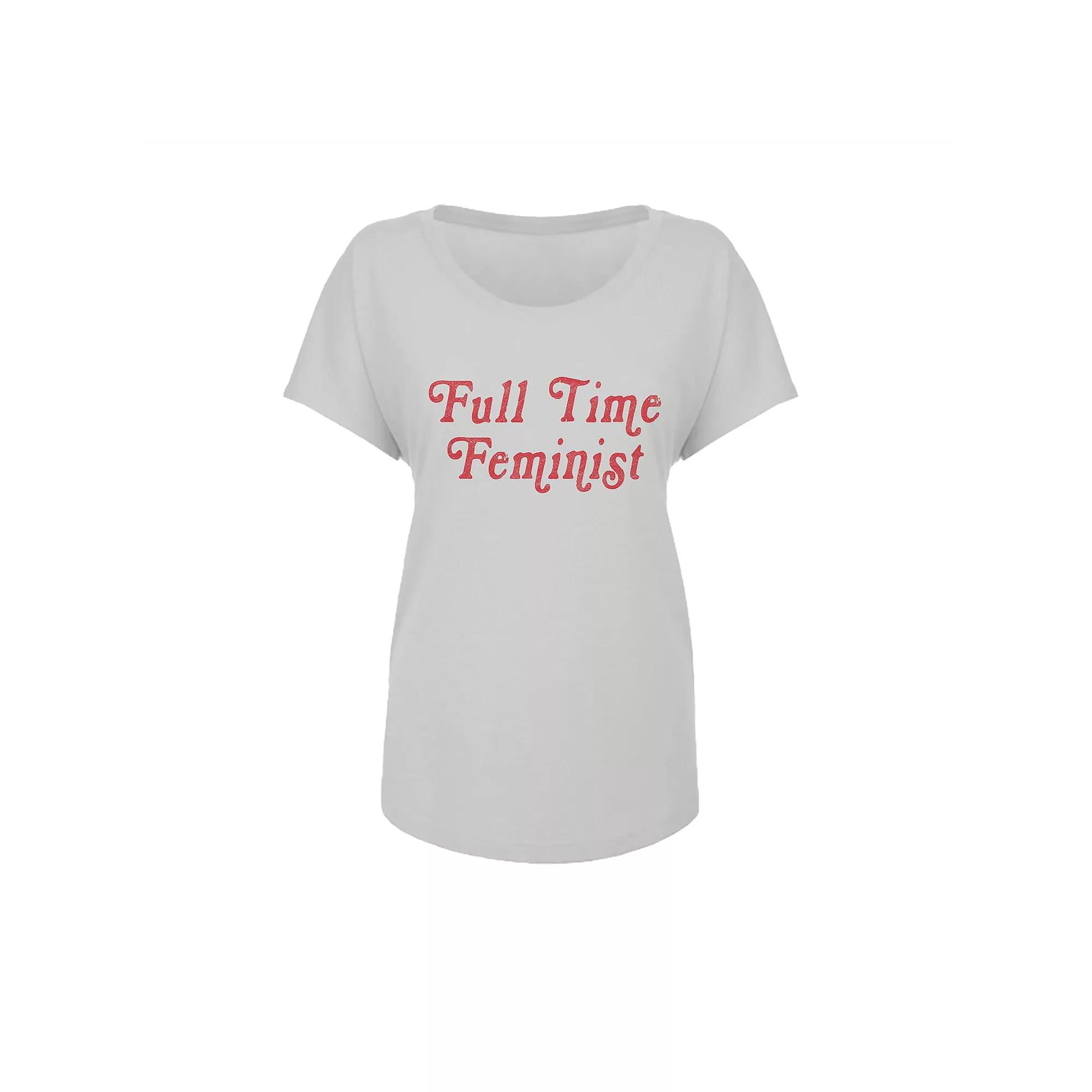 Junior's Grayson Threads Full Time Graphic Tee, Women's,  Product Image