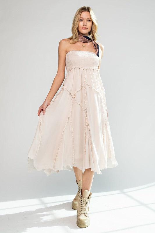 Flowy Ruffle Maxi Skirt & Dress Product Image