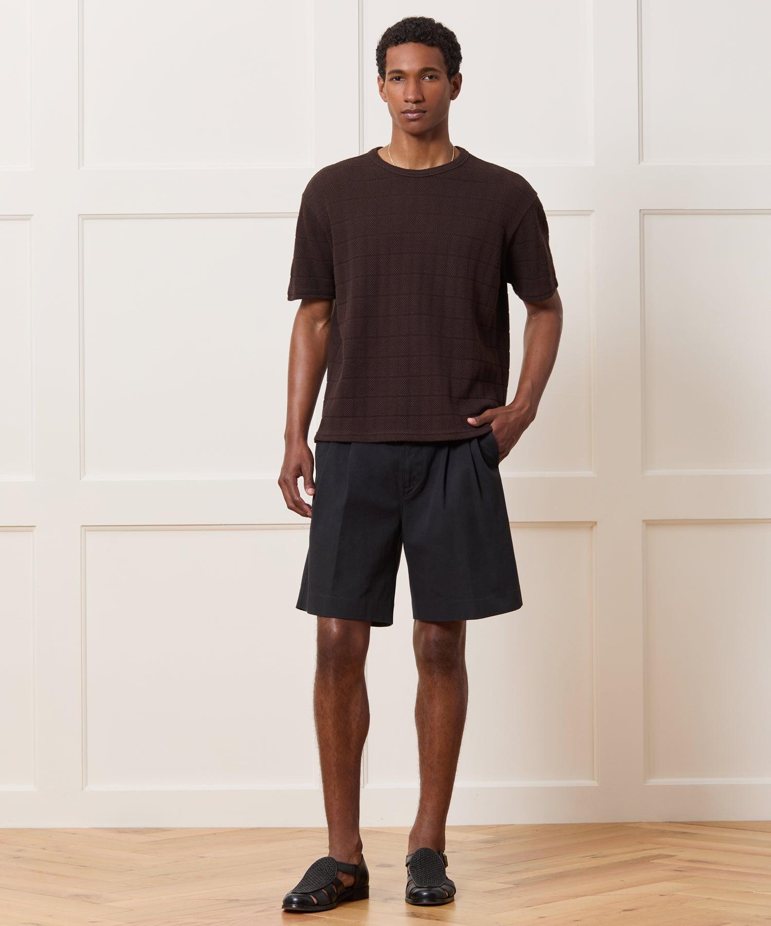 Relaxed Textured Cotton Tee Product Image