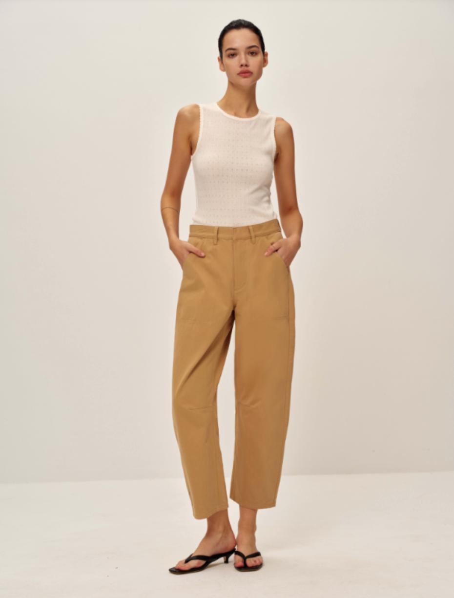 Elodie Aimee Pant Khaki Product Image