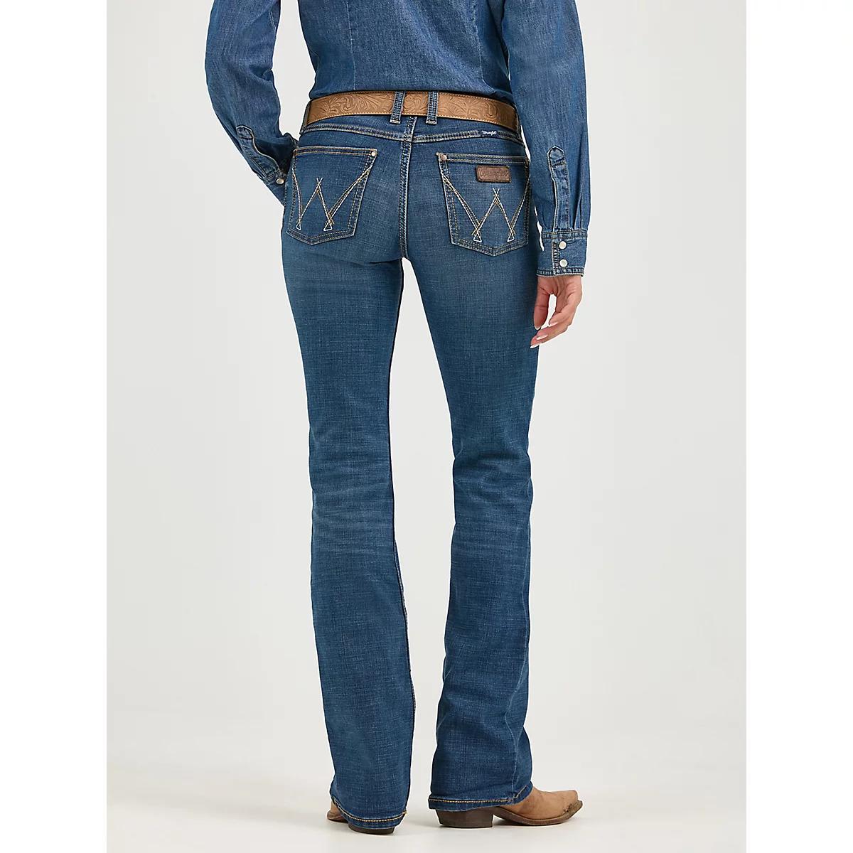 Women's Wrangler Retro® Mae Mid Rise Bootcut Jean in MS Wash Product Image