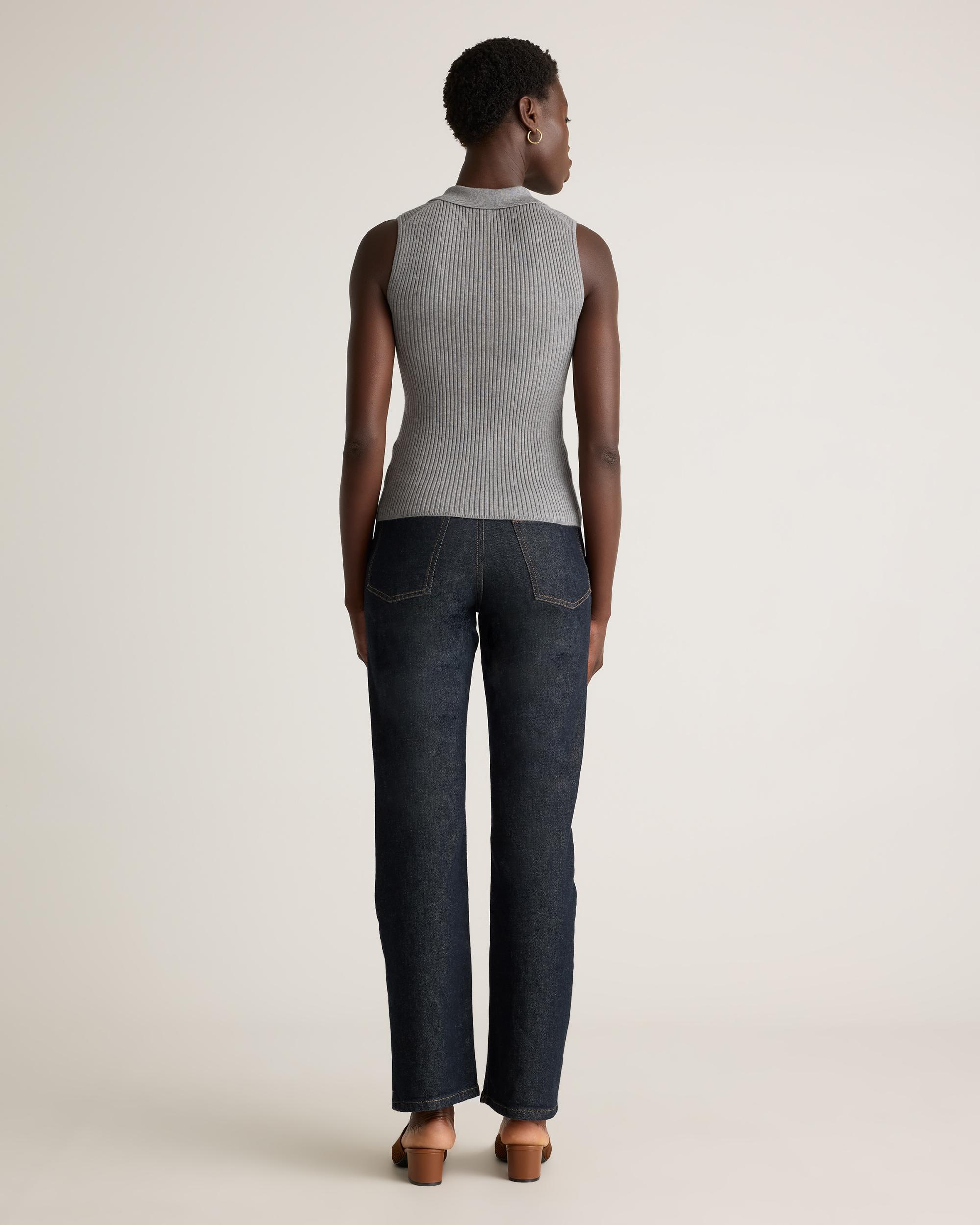 Quince | Women's Eco-Knit Polo Sweater Tank Top Product Image