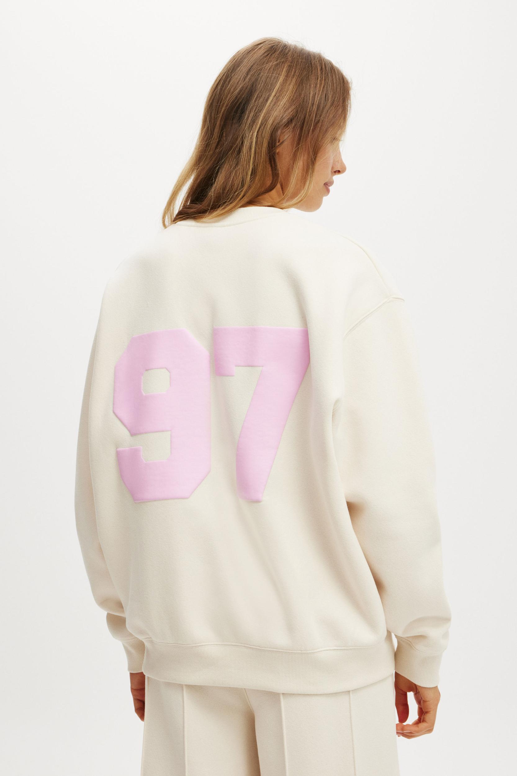 Plush Graphic Crew Sweatshirt Product Image