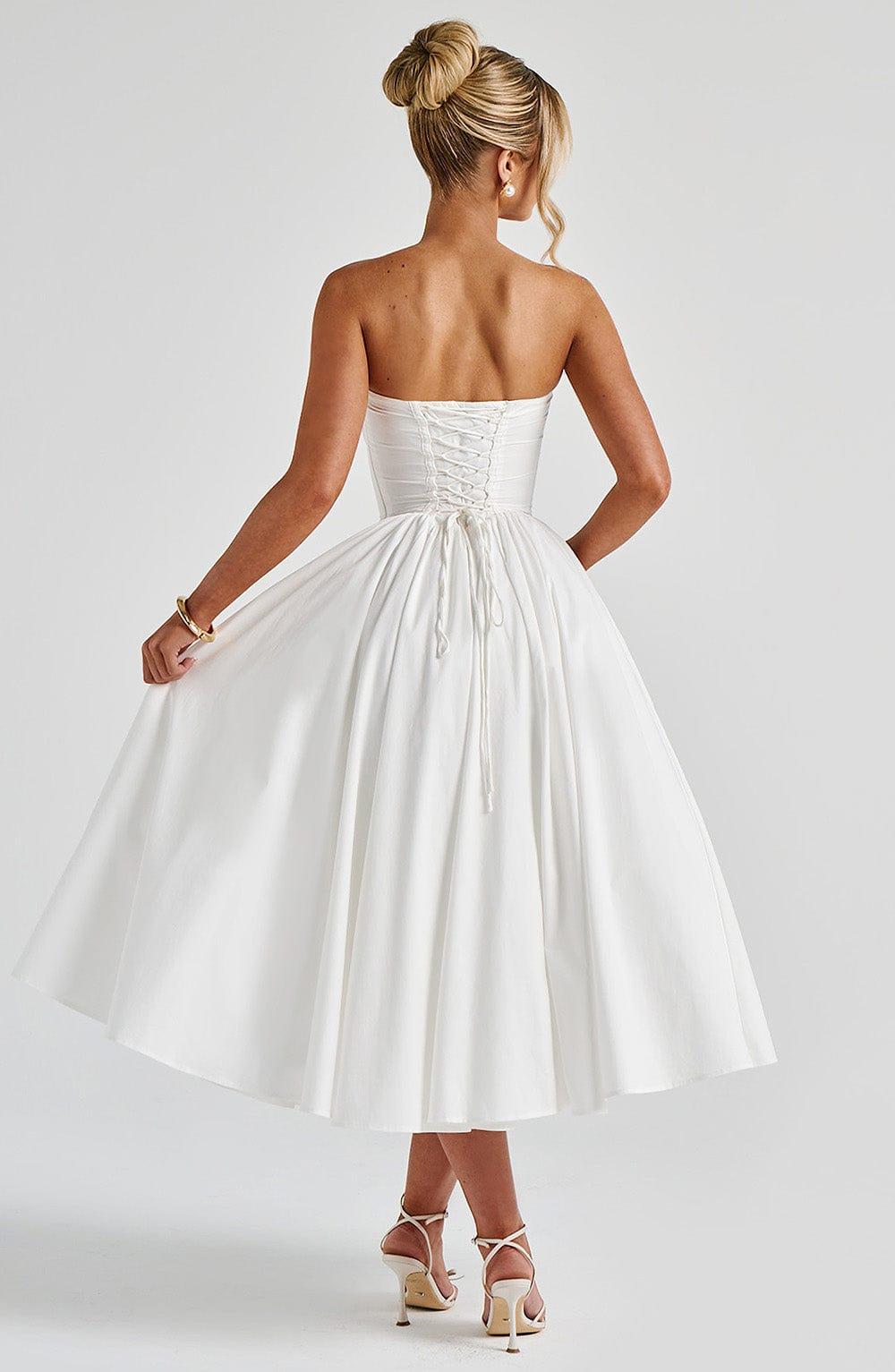 Prim Midi Dress - Ivory Product Image