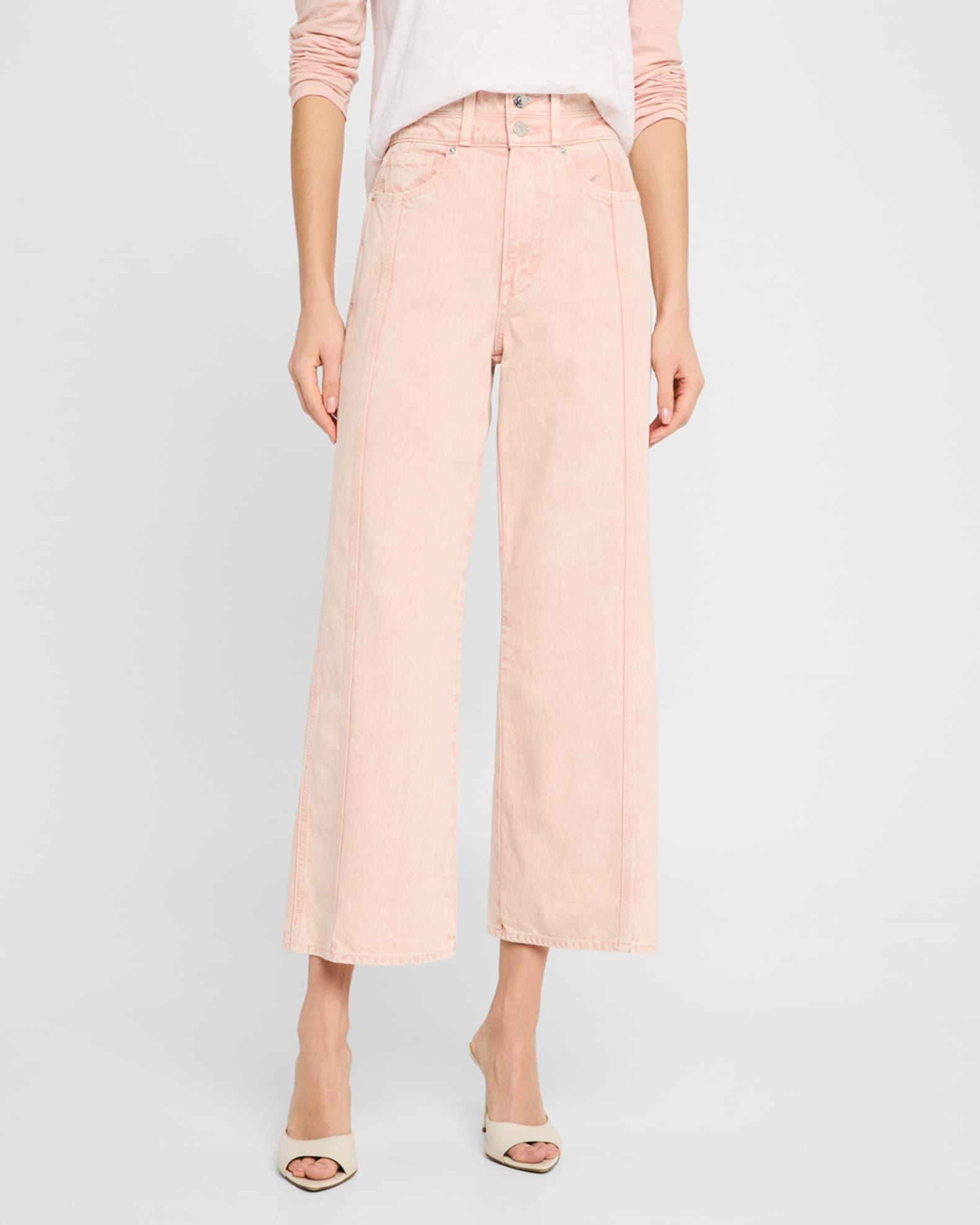 Taylor Crop High-Rise Wide Jeans Product Image