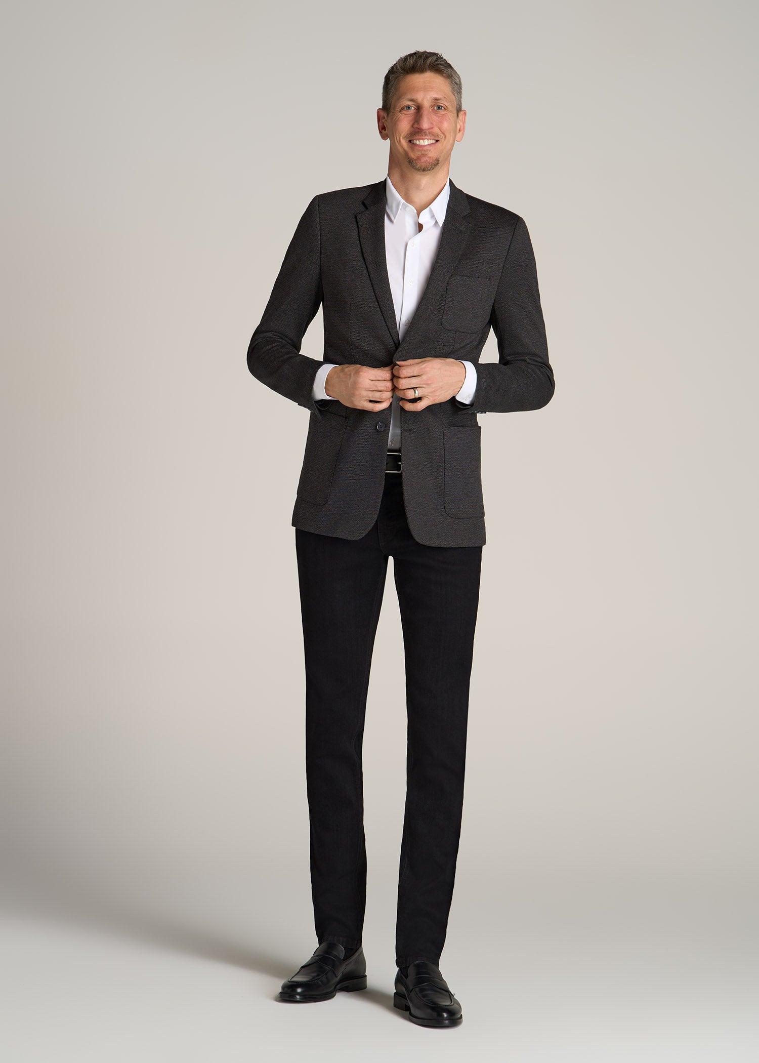 Men's Tall Core Blazer in Black Silver Mix Product Image