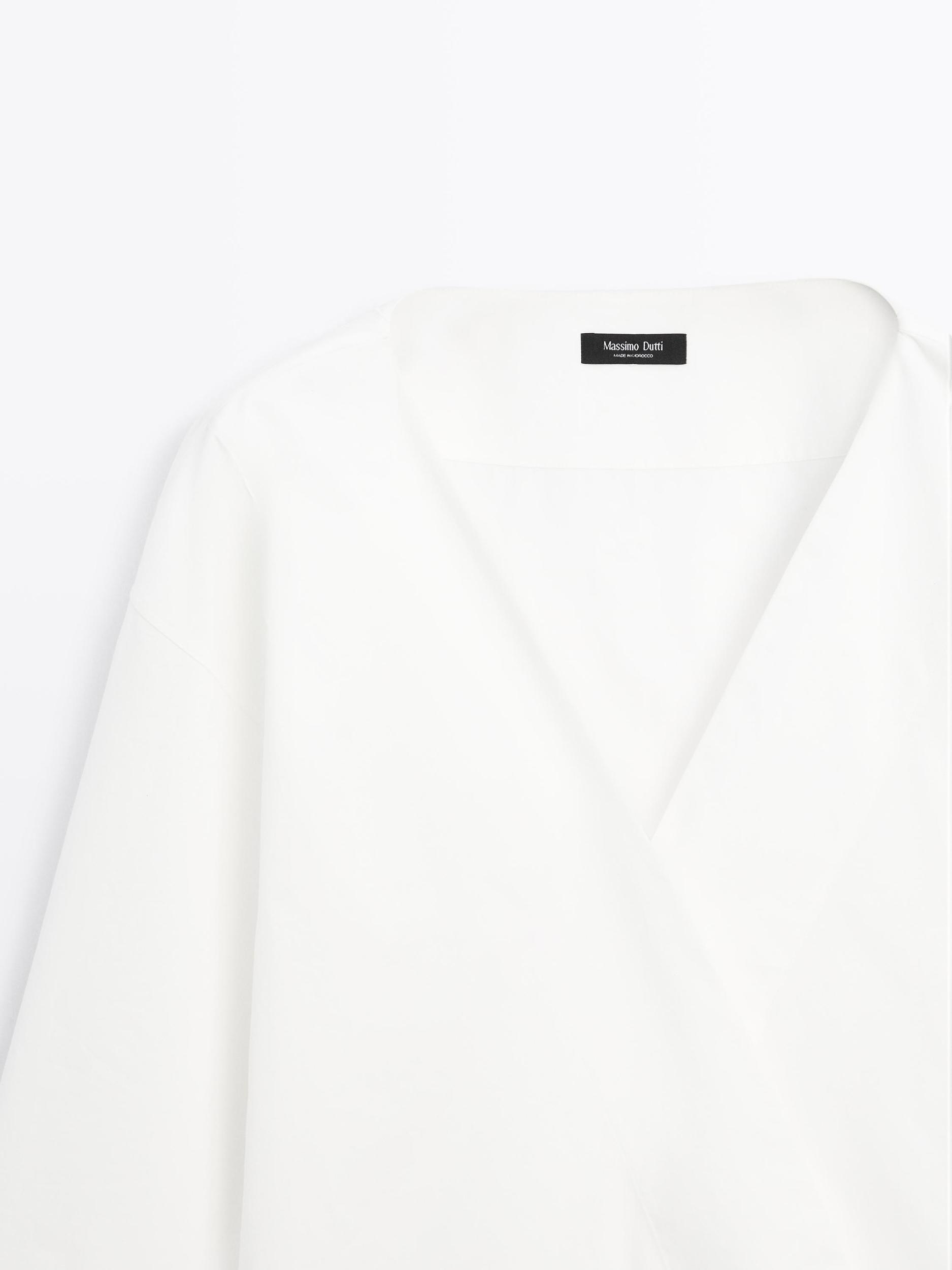 100% cotton surplice blouse Product Image