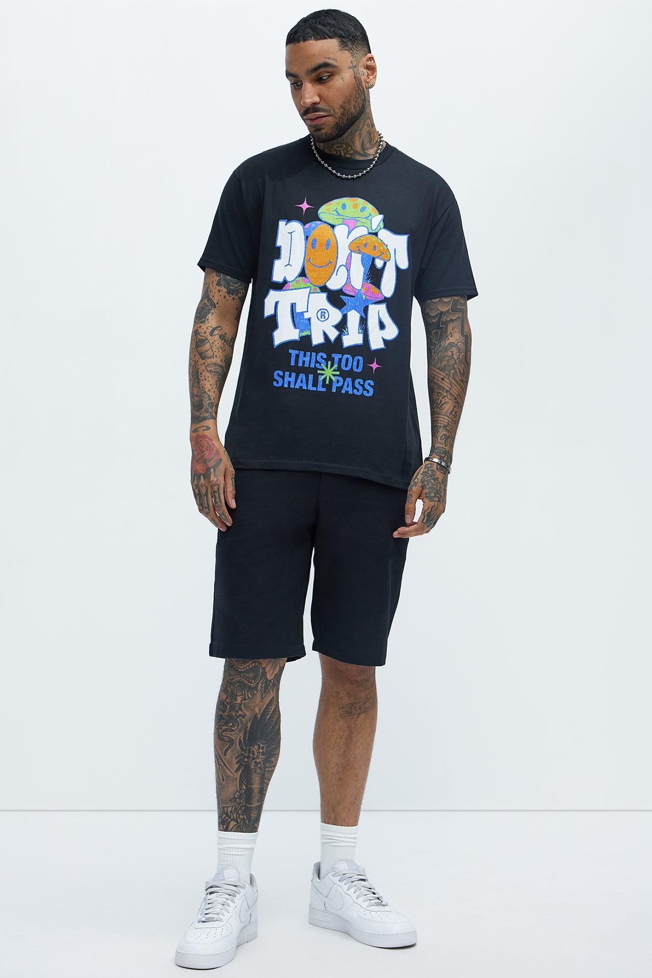 Don't Trip Short Sleeve Tee - Black Product Image