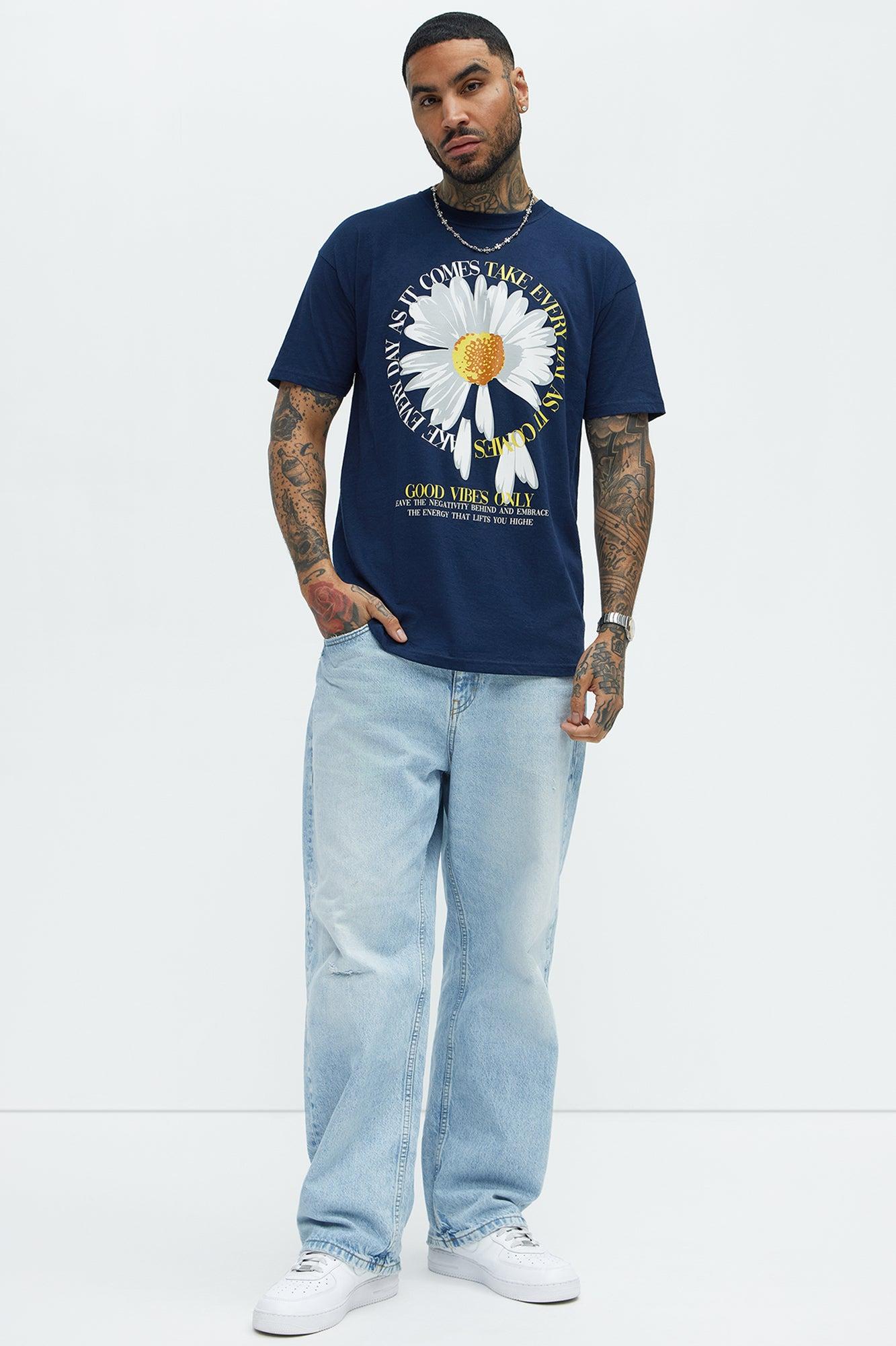 Good Vibes Only Everyday Short Sleeve Tee - Navy Product Image