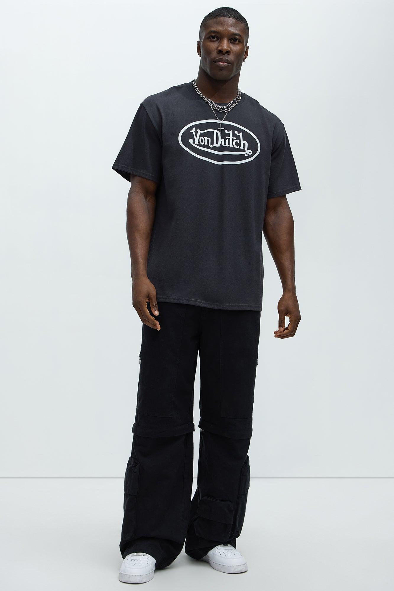 Von Dutch Logo Short Sleeve Tee - Charcoal Product Image