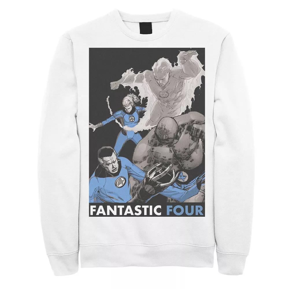 Men's Marvel Fantastic Four Group Shot Fight Mode Poster Sweatshirt,  Product Image
