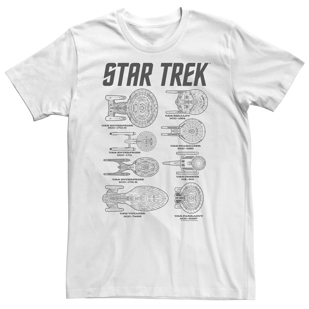Men's Star Trek Next Generation Ships Of Trek Tee,  Product Image